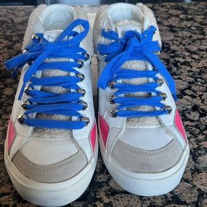 Marc Fisher LTD MLMerin Faux Fur Mid-top sneakers size 8 1/2 Medium